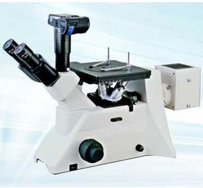 China A cabeça de Trinocular inverteu o microscópio metalúrgico com relação da câmara digital fábrica