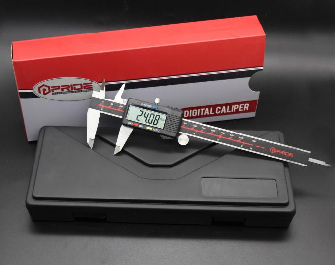 Compasso de calibre vernier de ligar/desligar de Digitas do poder manual grande da exposição do LCD
