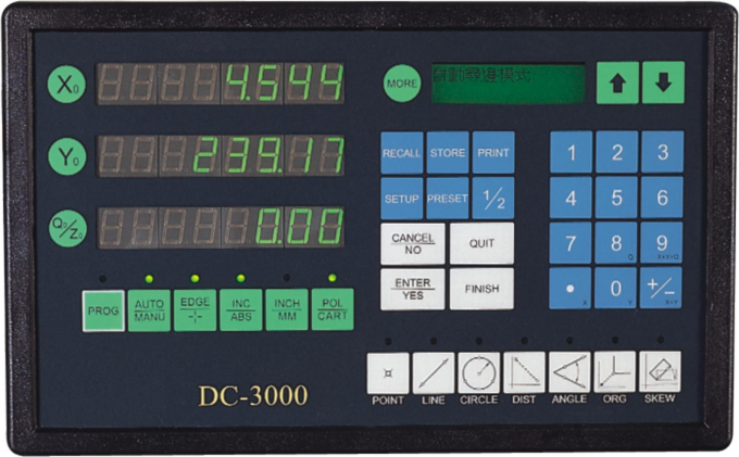 Readout de DC-3000 Digitas para escalas lineares/sistema de medição video