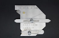Calibres da inspeção da soldadura do ângulo chanfrado, ferramenta da medida do calibre da precisão
