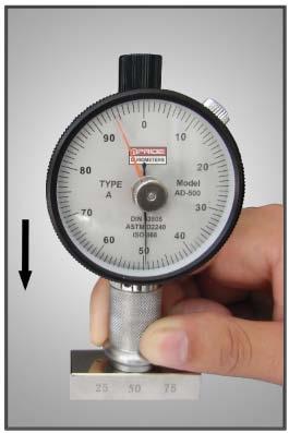 Verificador da dureza do durómetro da costa D do RUÍDO do ISO ASTM para plásticos/borracha de silicone de medição
